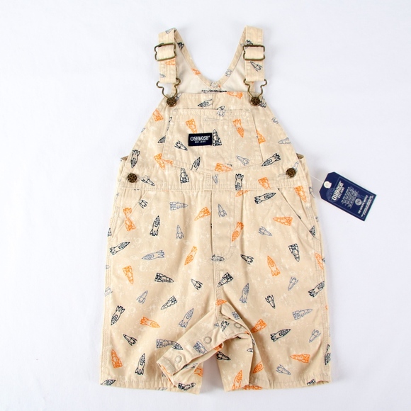 OshKosh B'gosh Other - OSHKOSH Boys 18 mo Rocket Shortalls / Overalls NWT